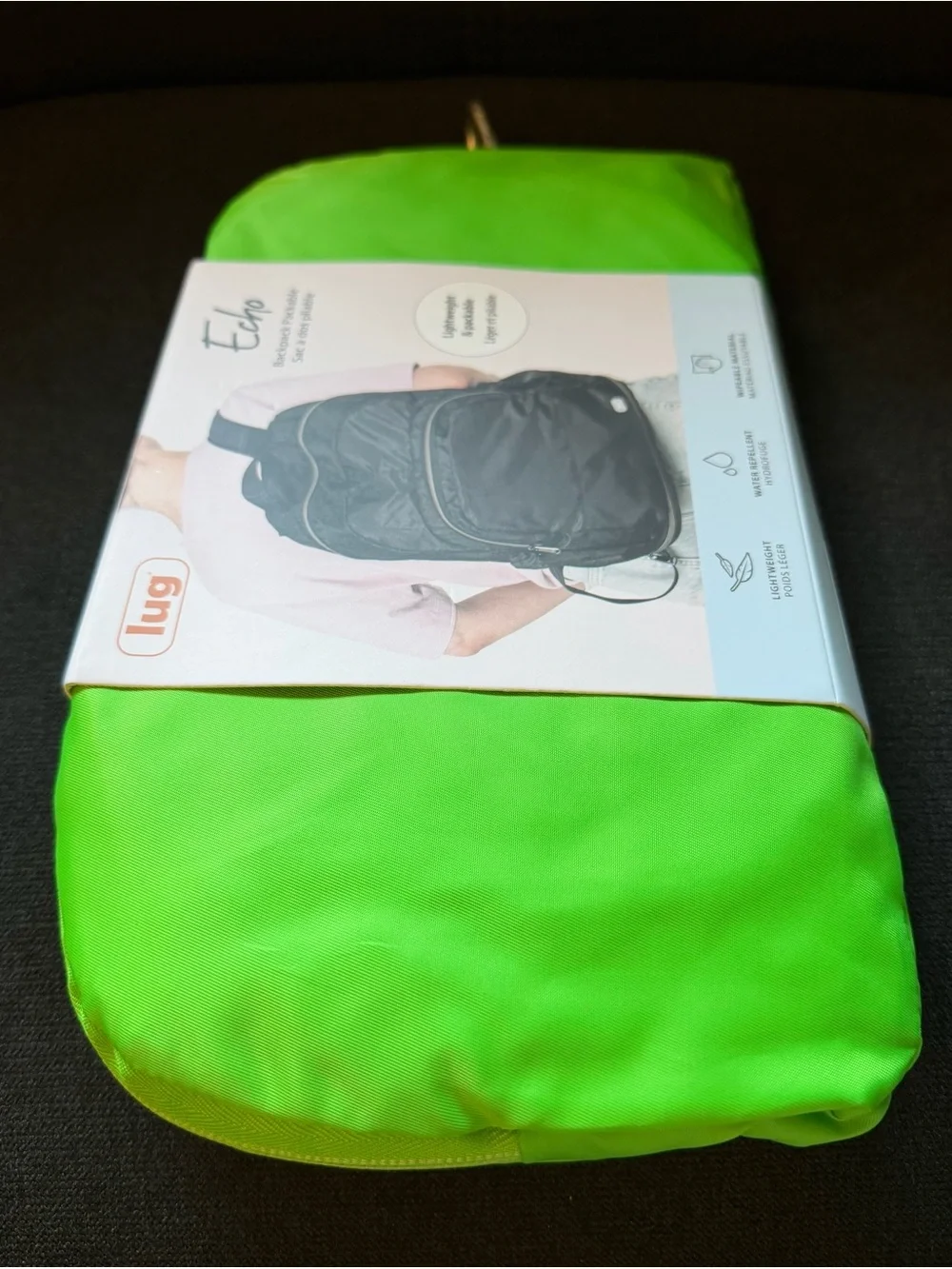 Lug Echo 2 Packable Backpack – Lime Green (Brights Neon)